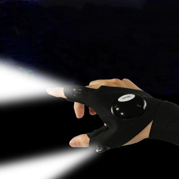 Fingerless Glove LED Flashlight